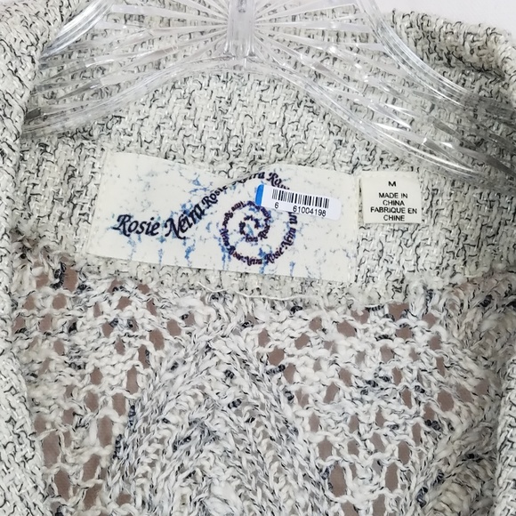 Rosie Neira Anthropologie Sweater Blazer Gray Medium - Picture 2 of 8